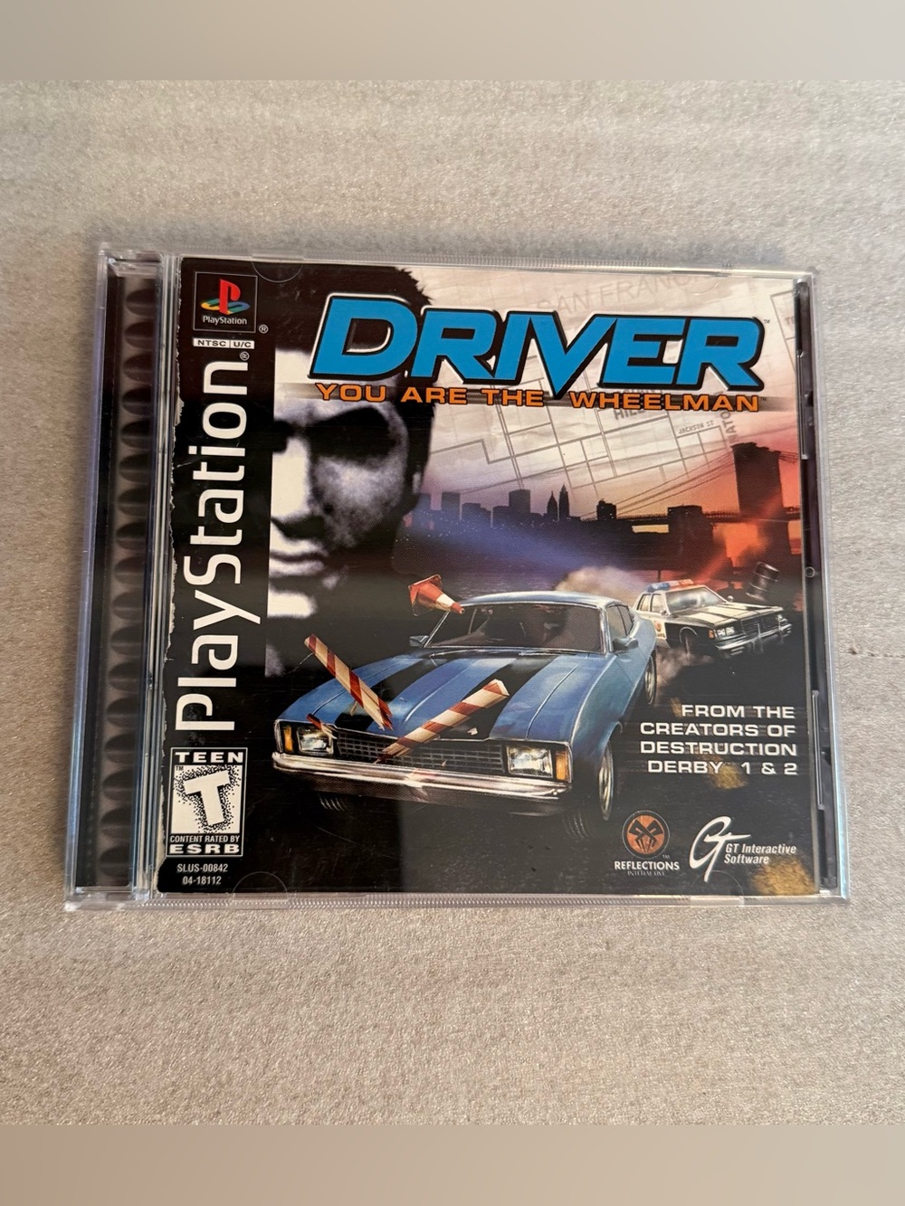 PlayStation 1 “Driver” Video Game/Case/Manual